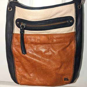 The Sak "Laurel" Tri-Color Genuine Leather Crossbody Purse